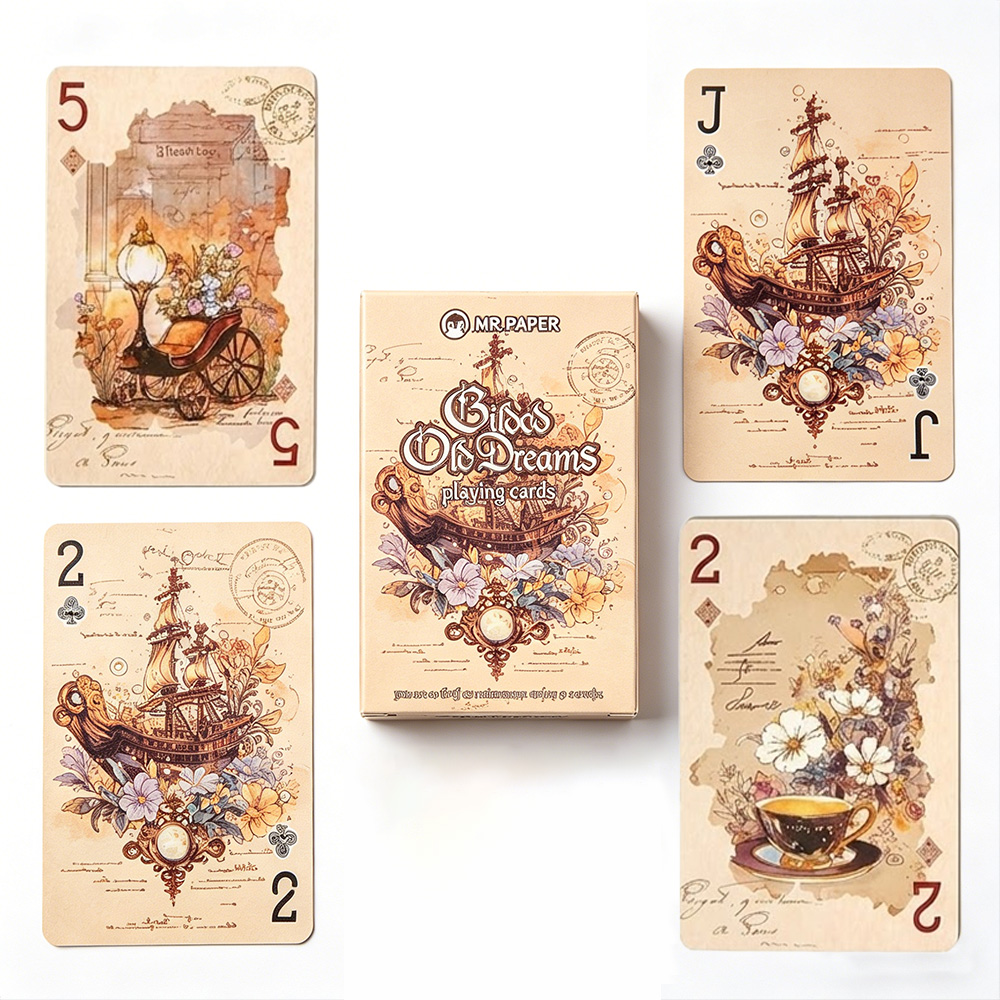 Vintage Collectible Playing Cards - 55Pcs Vintage Aesthetic Playing Cards Magic