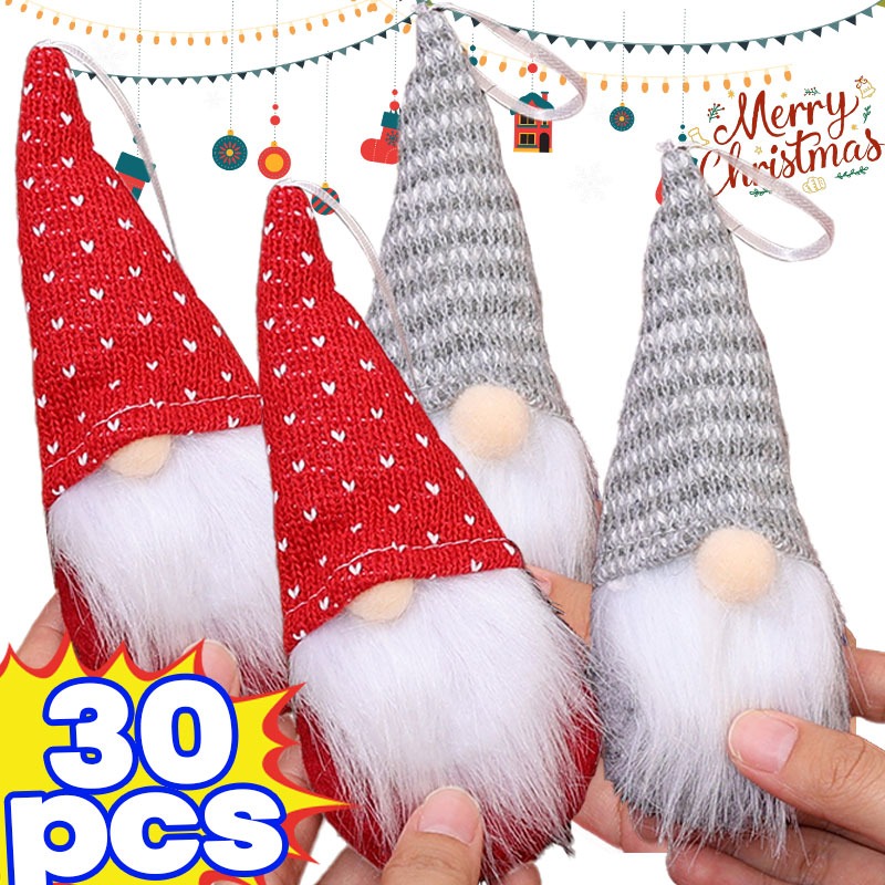 Vintage Collectible Santa - Santa Claus Knit Doll Pendant Cozy