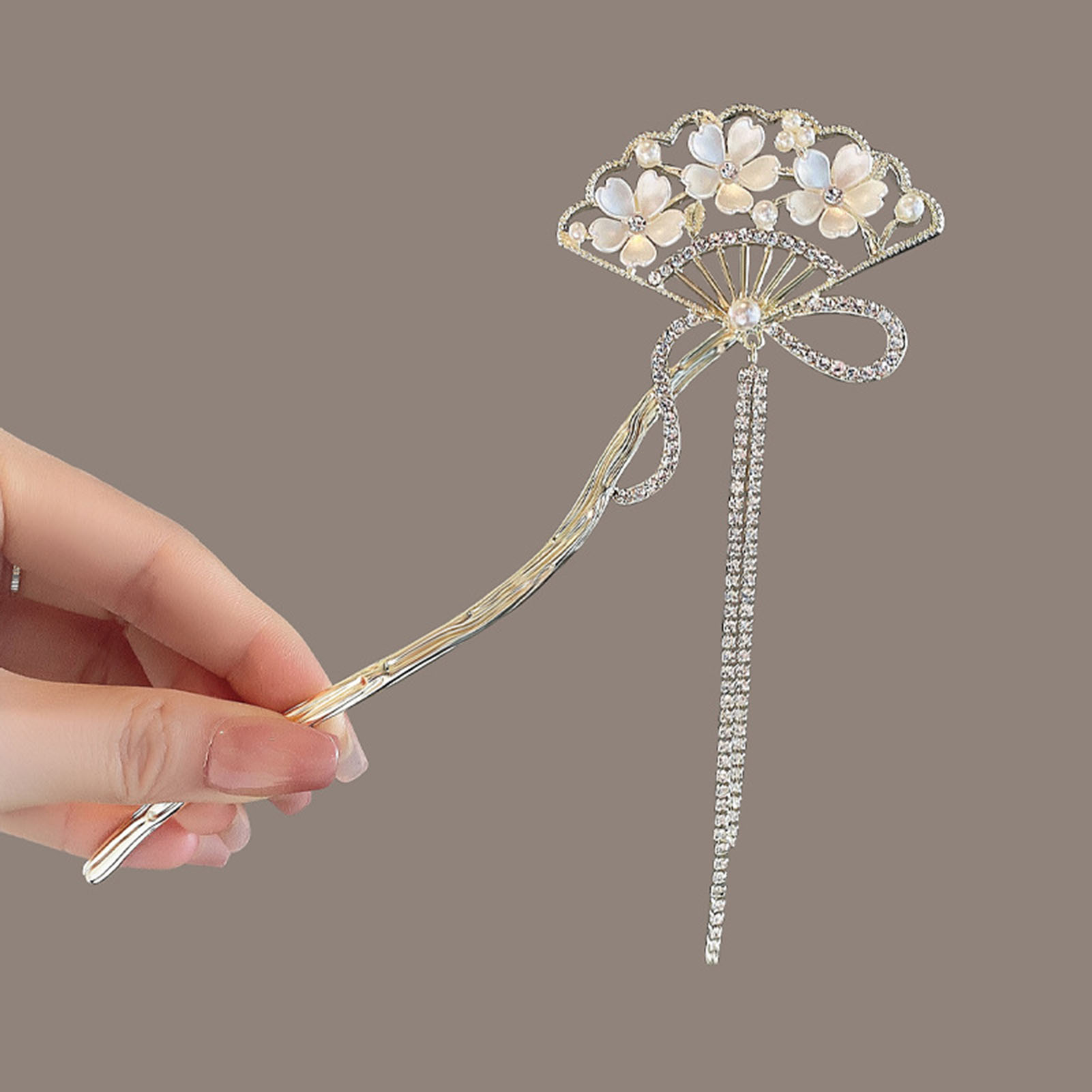 Vintage Collector - Vintage Flower Fan Shaped Hair Stick