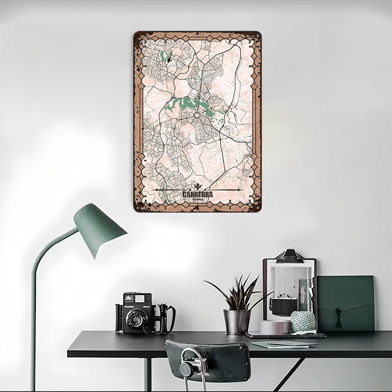 Canberra City Map Tinplate Pos - Canberra Vintage & Collectible Centre Reviews review and price