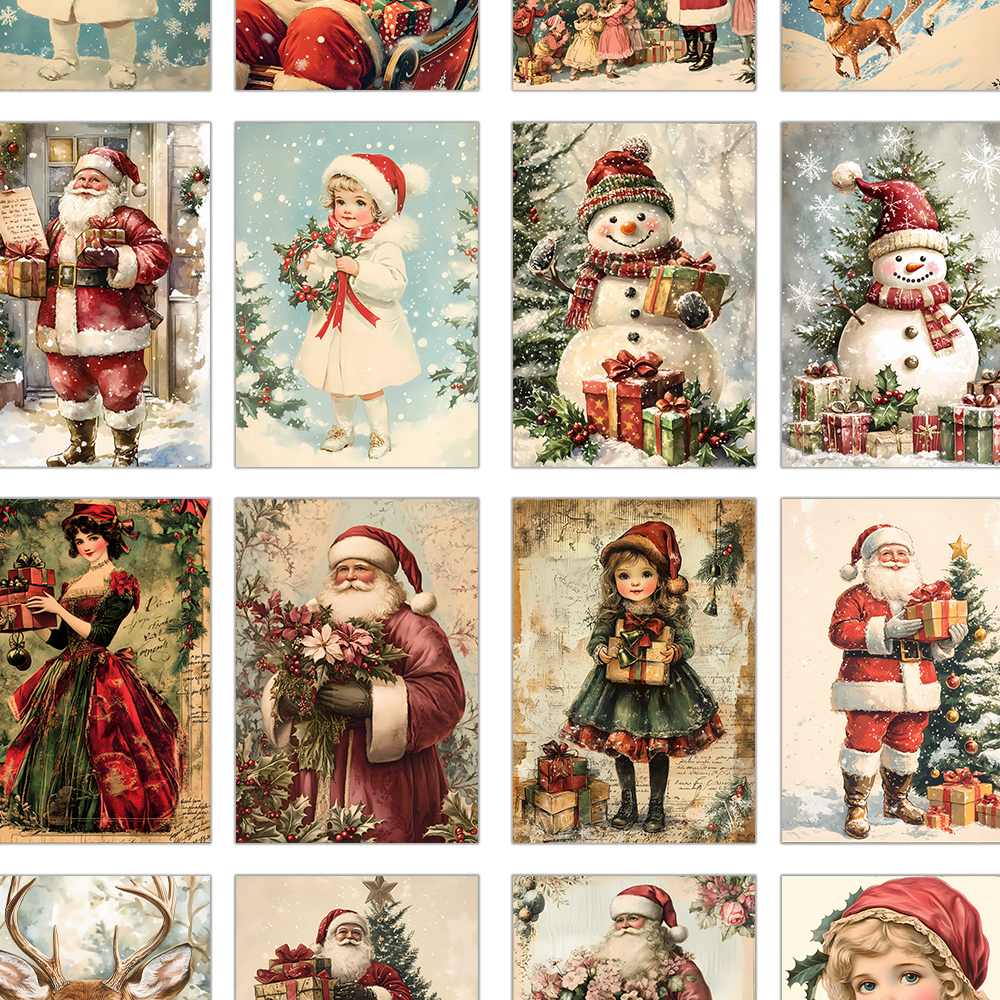 32pcs, vintage Christmas postc - Vintage Collectible Santa review and price