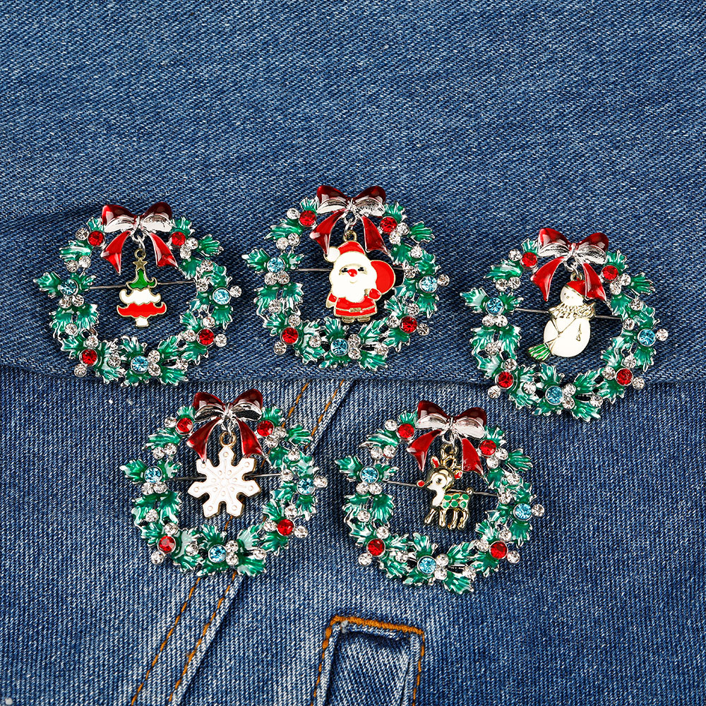 Christmas Wreath Collection En - Vintage Collectible Santa review and price