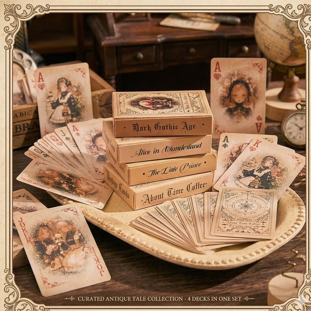 55retro anime girl playing car - Vintage Collectible Playing Cards review and price