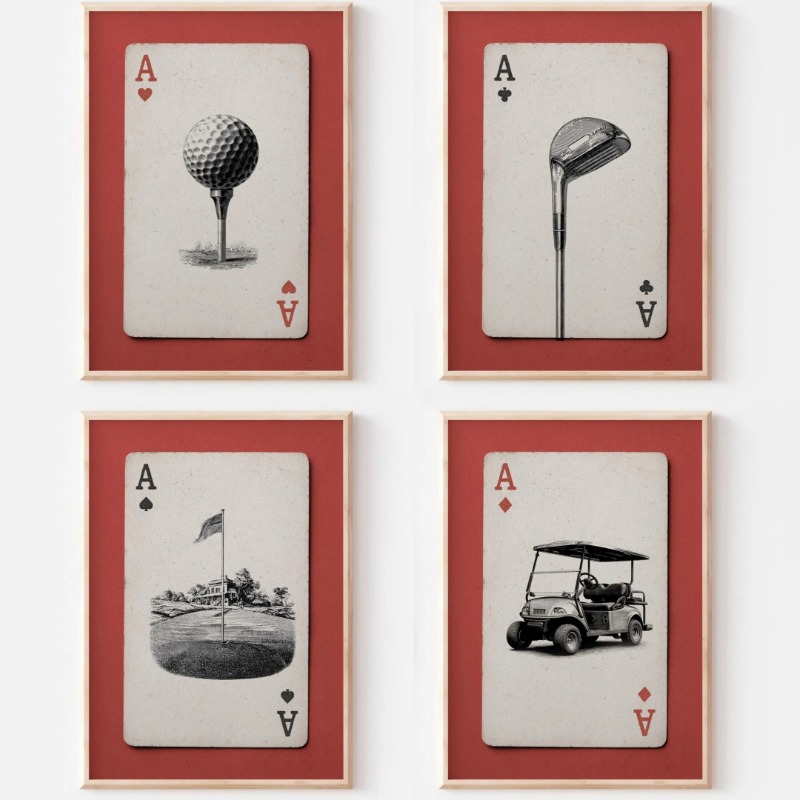 Vintage Golf Playing Cards Pos - Vintage Collectible Playing Cards review and price