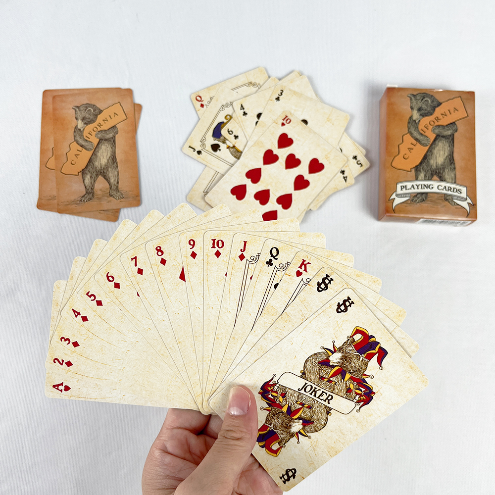 57x72mm Vintage Colourful Bear - Vintage Collectible Playing Cards review and price