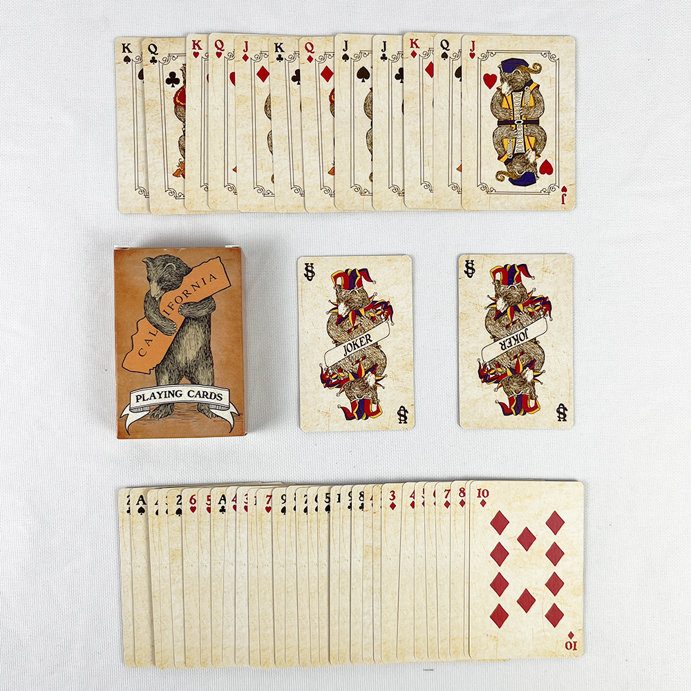 57x72mm Vintage Colourful Bear - Vintage Collectible Playing Cards review and price