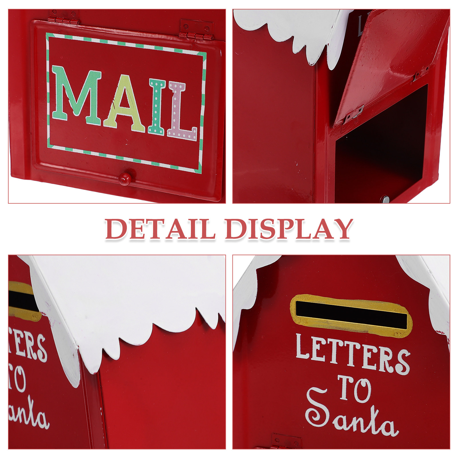 Red Christmas Mailbox Santa Ma - Vintage Collectible Santa review and price