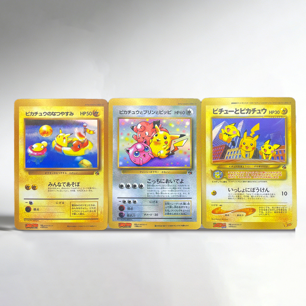 3pcs/set DIY Pichu Anime PTCG  - Vintage Collectible Magazines review and price