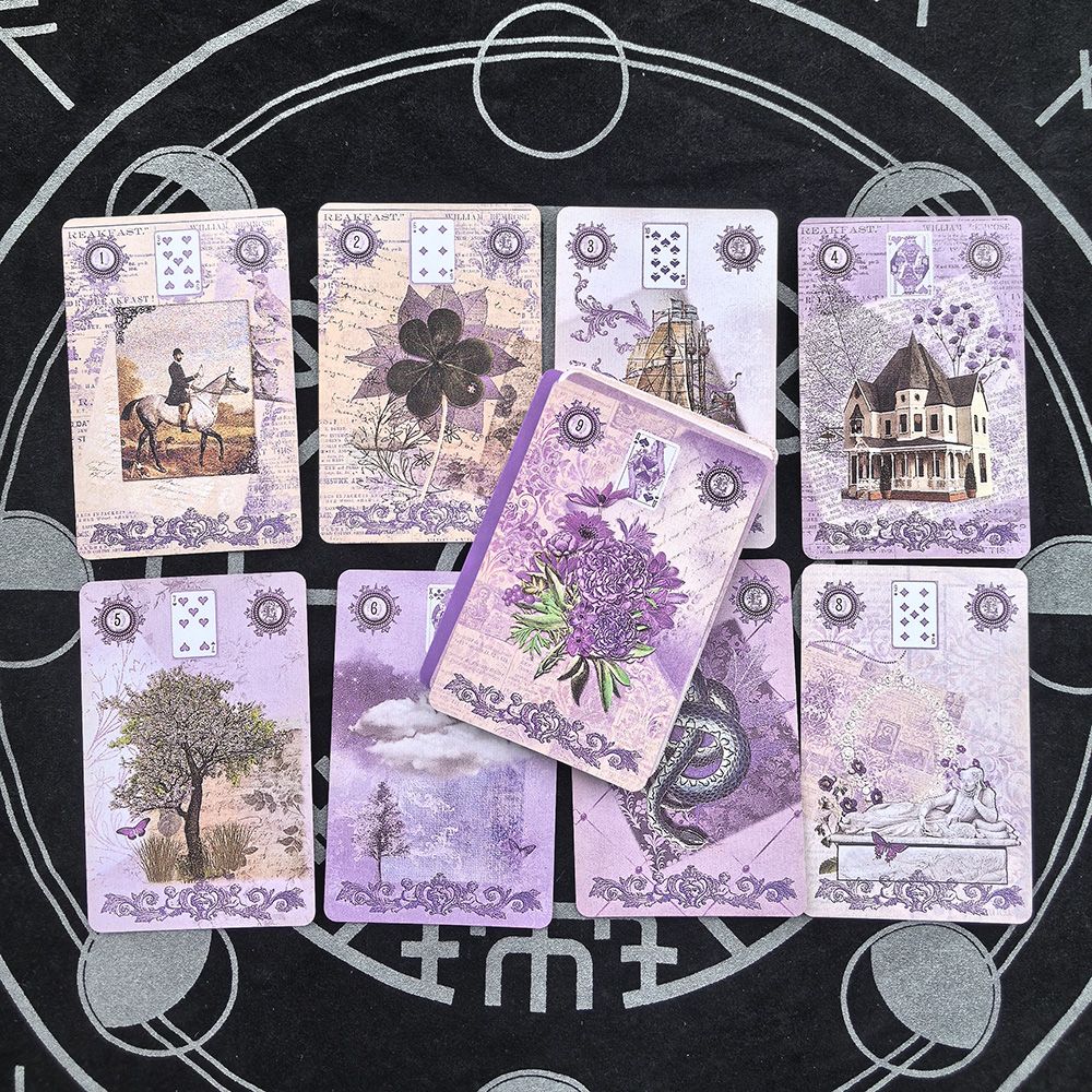 Lavender Lenormand Deck 9*6cm  - Vintage Collectible Cards review and price
