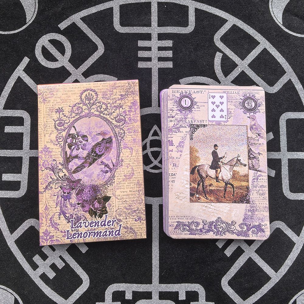 Lavender Lenormand Deck 9*6cm  - Vintage Collectible Cards review and price