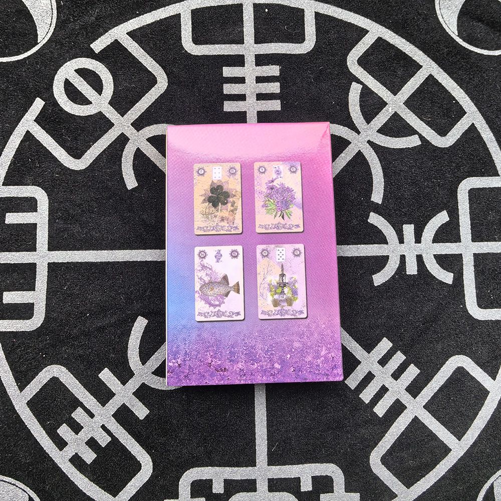 Lavender Lenormand Deck 9*6cm  - Vintage Collectible Cards review and price