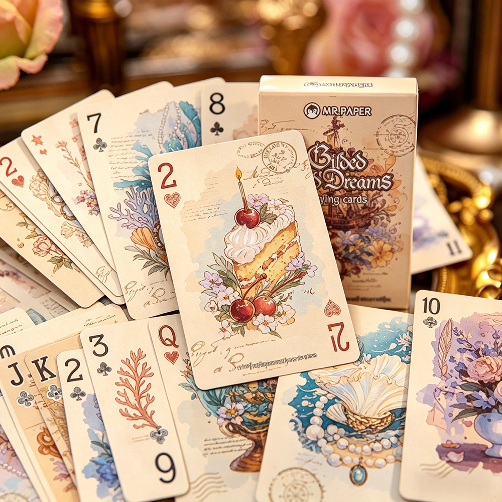 55Pcs Vintage Aesthetic Playin - Vintage Collectible Playing Cards review and price