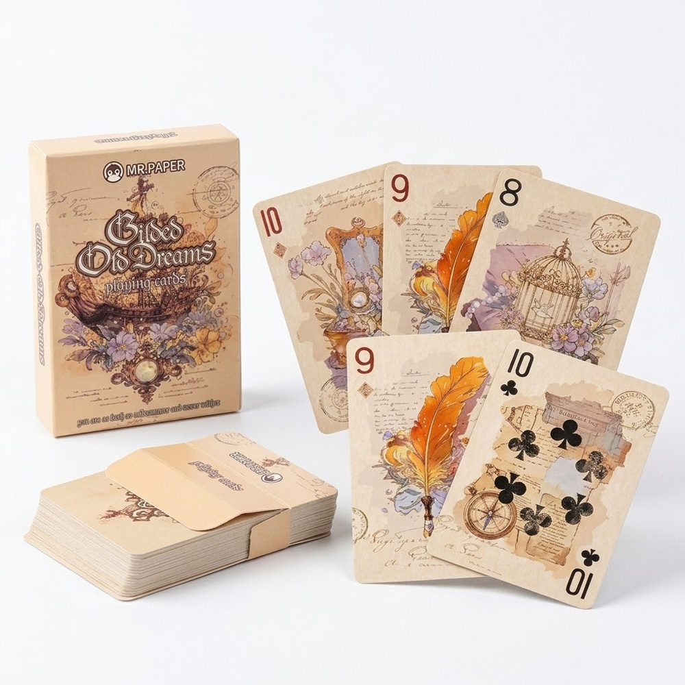 55Pcs Vintage Aesthetic Playin - Vintage Collectible Playing Cards review and price