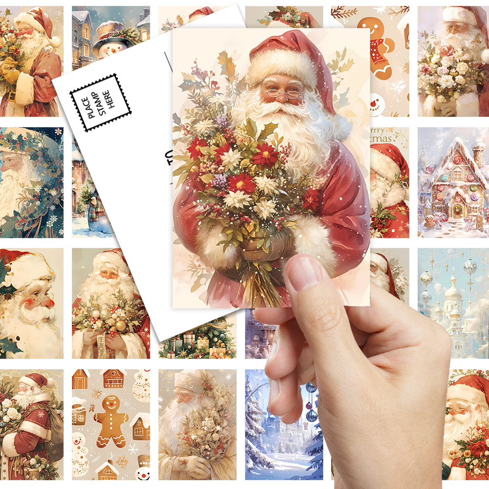 32pcs, vintage Christmas postc - Vintage Collectible Santa review and price