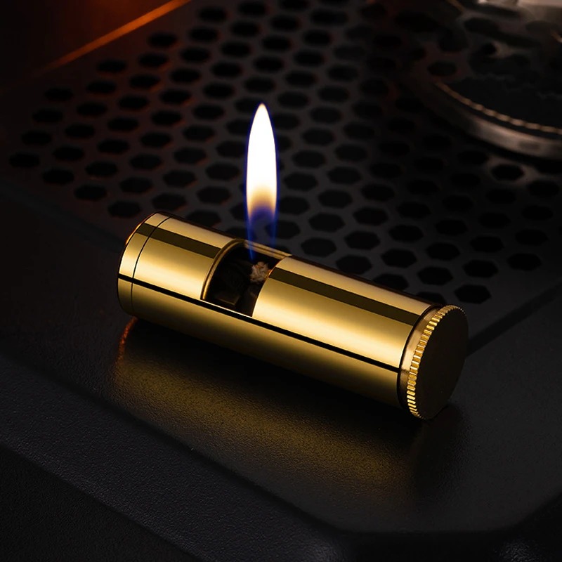 Vintage Pure Brass Cylinder Oi - Vintage Collectible Lighters review and price
