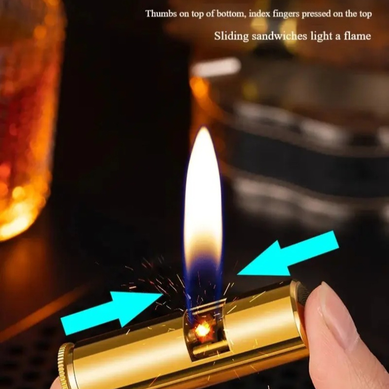 Vintage Pure Brass Cylinder Oi - Vintage Collectible Lighters review and price