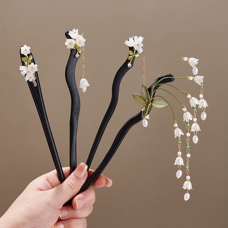 Wooden Flower Hairpin Vintage  - Vintage Collector review and price