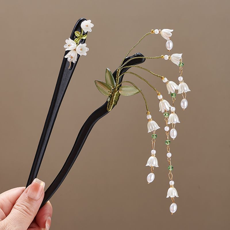 Wooden Flower Hairpin Vintage  - Vintage Collector review and price