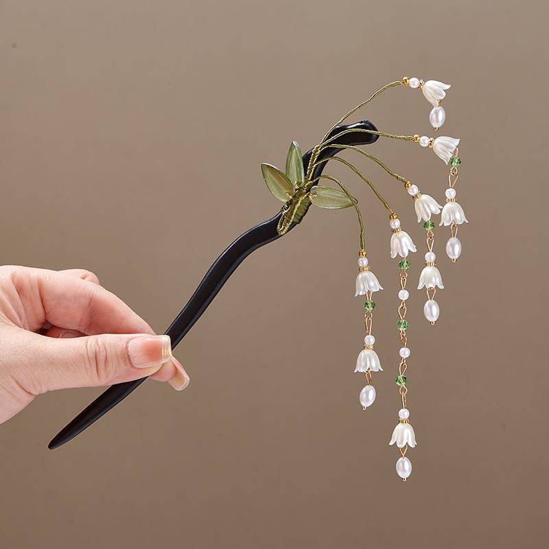 Wooden Flower Hairpin Vintage  - Vintage Collector review and price