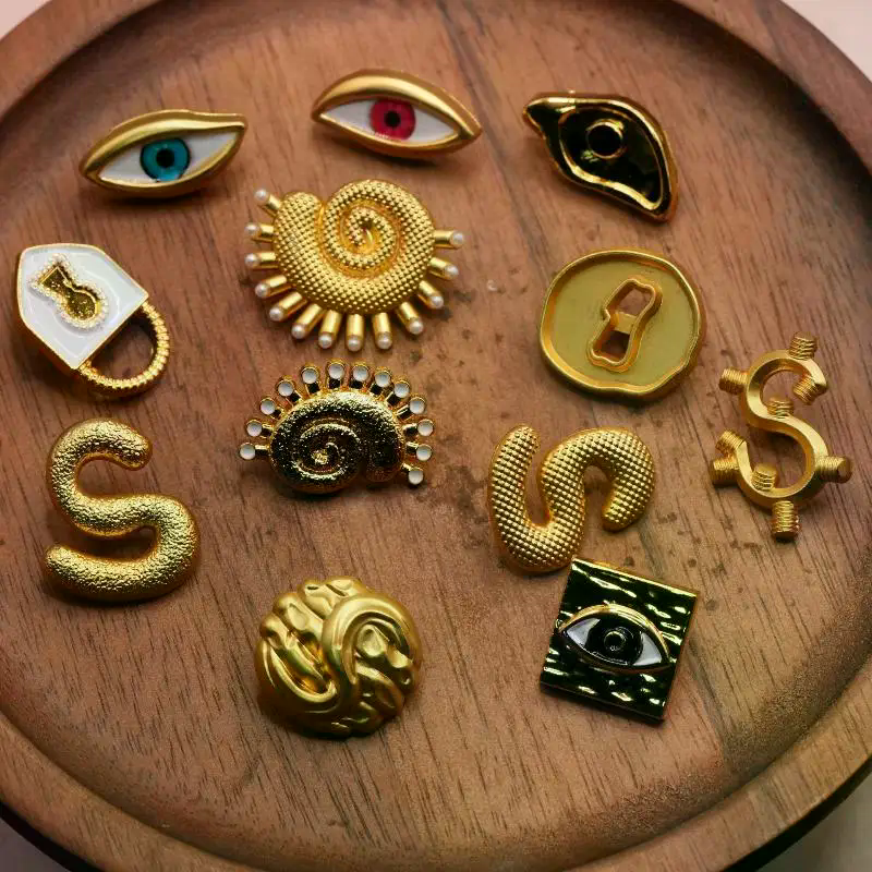 Vintage Metal Button Artistic  - Vintage Collectible Buttons review and price