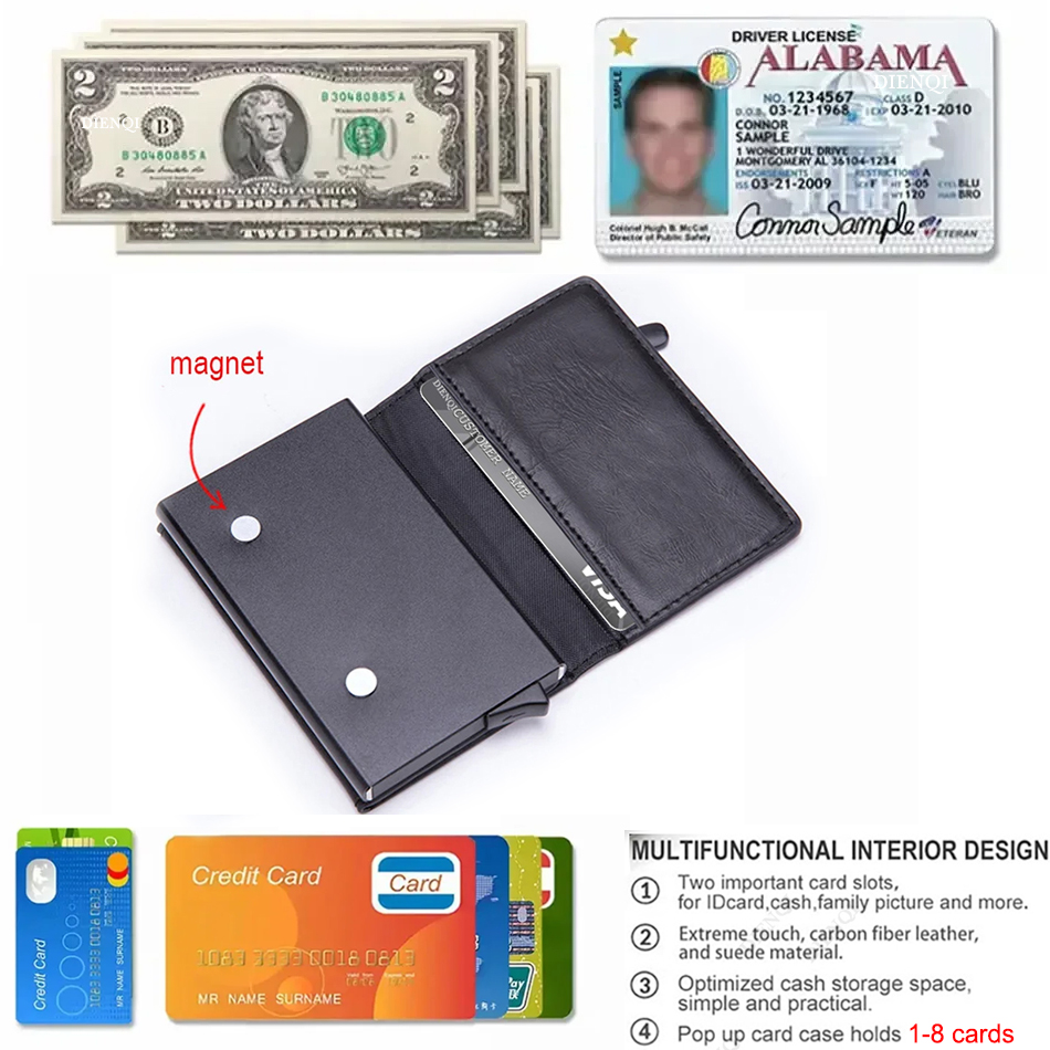 RFID Blocking Card Wallet Magn - Vintage Collectible Cards review and price