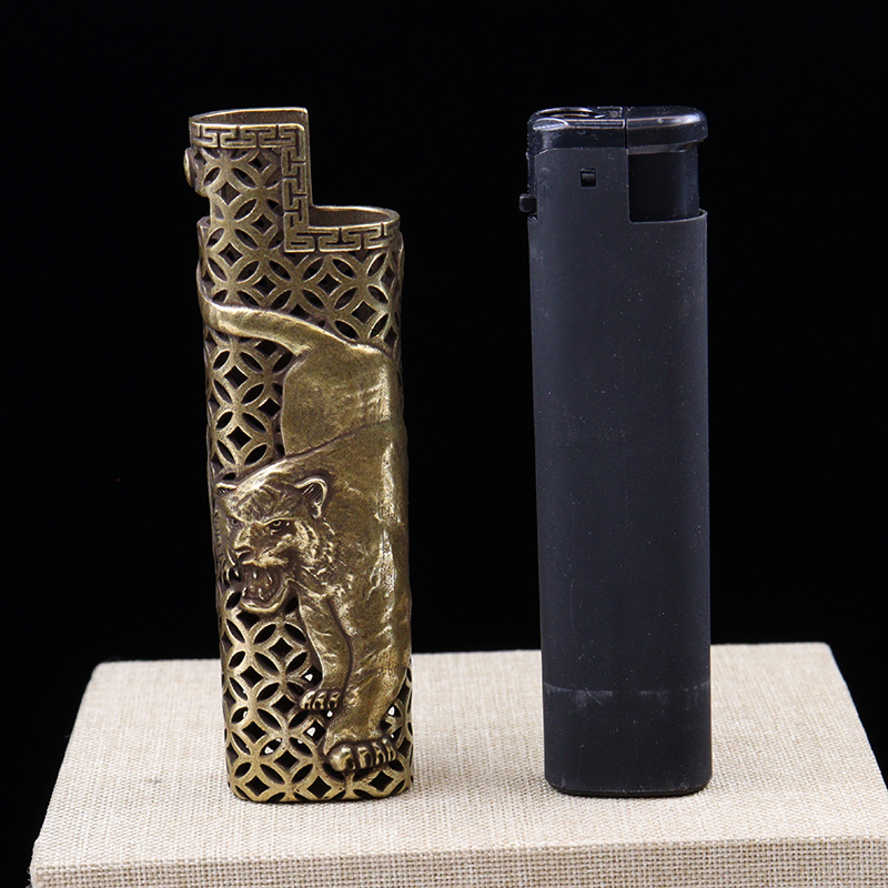 Vintage Brass Tiger Lighter Ac - Vintage Collectible Lighters review and price