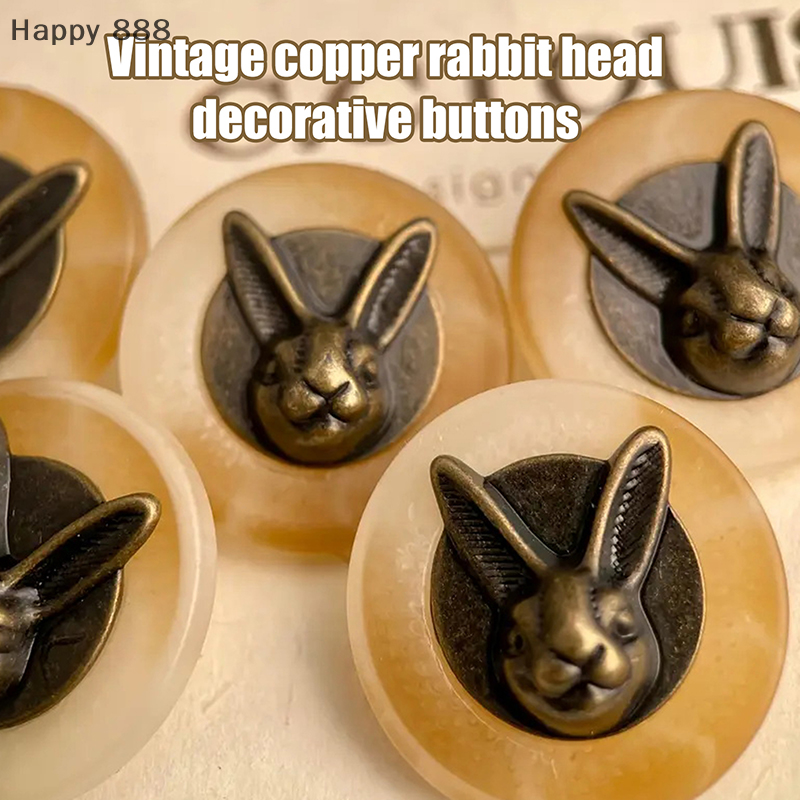 10pcs 25mm Vintage Copper Rabb - Vintage Collectible Buttons review and price