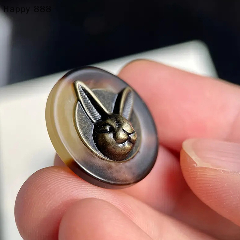 10pcs 25mm Vintage Copper Rabb - Vintage Collectible Buttons review and price