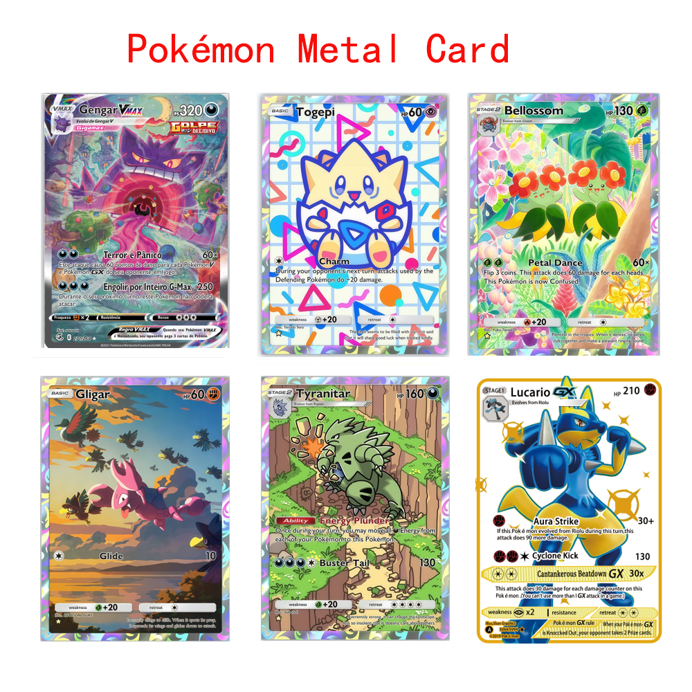 Pokemon GX EV Ptcg Metal Card  - Vintage Collectible Cards review and price