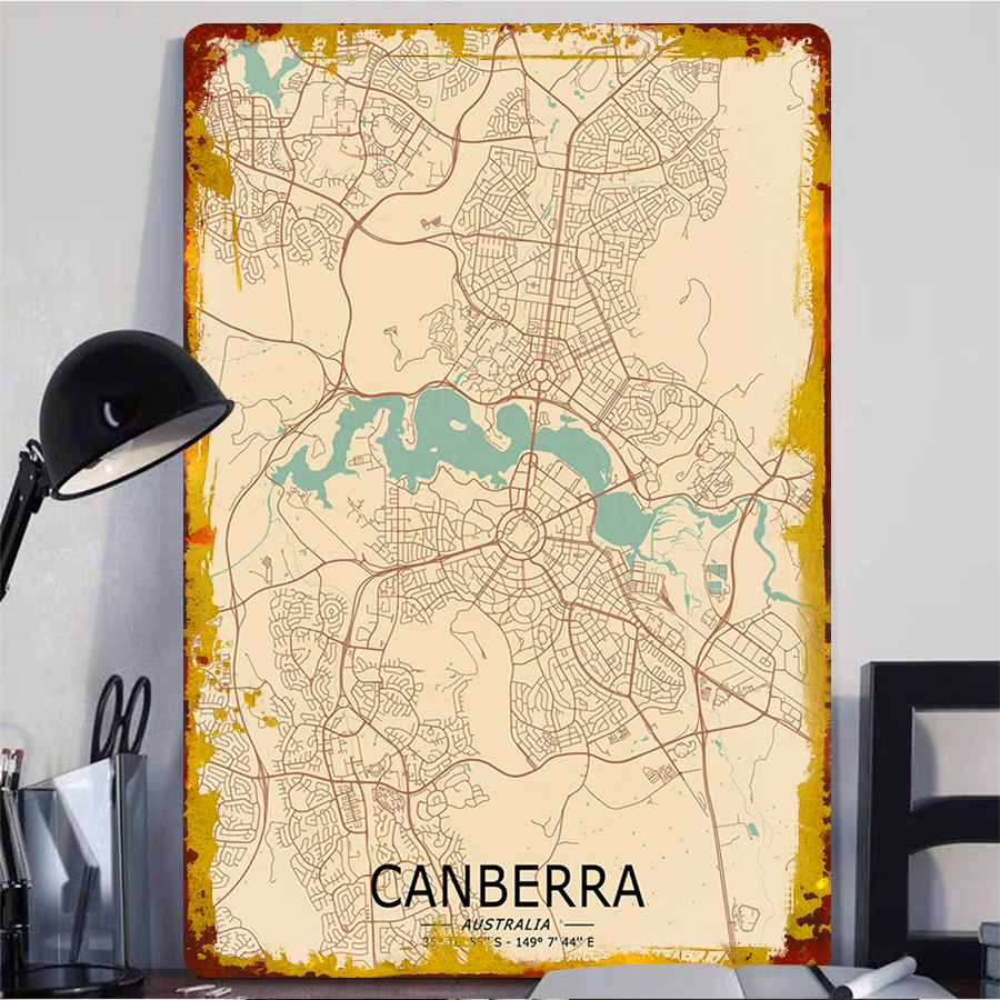 Canberra Australia City Map Me - Canberra Vintage & Collectible Centre Reviews review and price