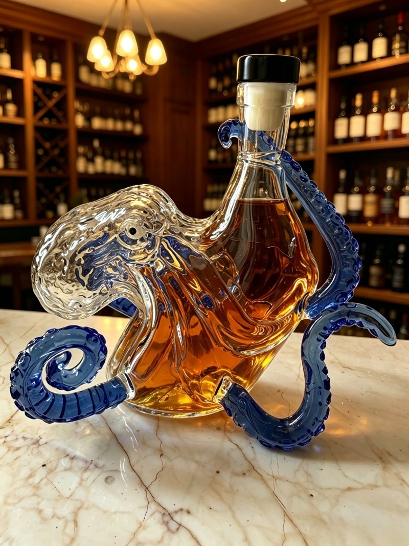 Decanter, Sea Monster, Octopus - Collectible Vintage Wine review and price