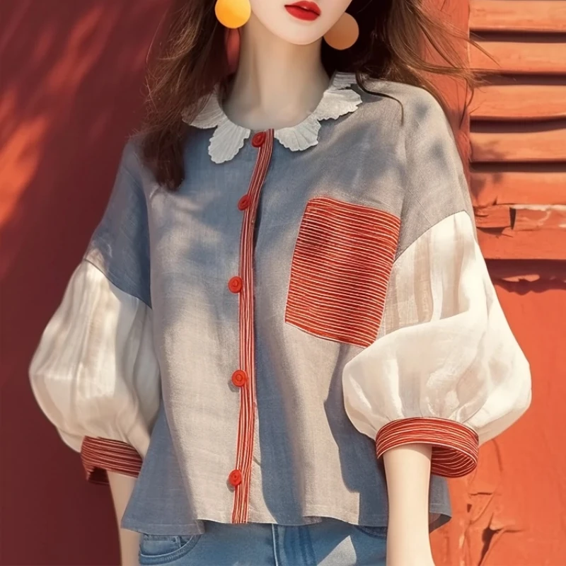 Chiffon Vintage Women's Shirt  - Vintage Collectible Buttons review and price