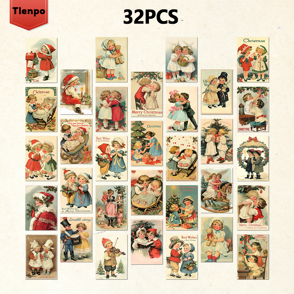 32pcs, vintage Christmas postc - Vintage Collectible Santa review and price