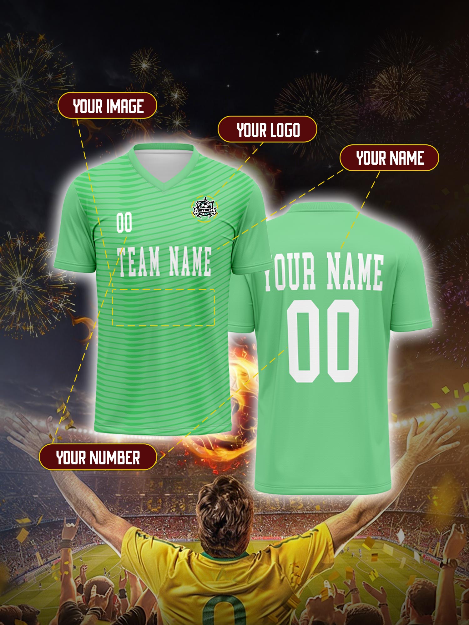 Custom Soccer Jersey With Cust - Vintage Collector review and price
