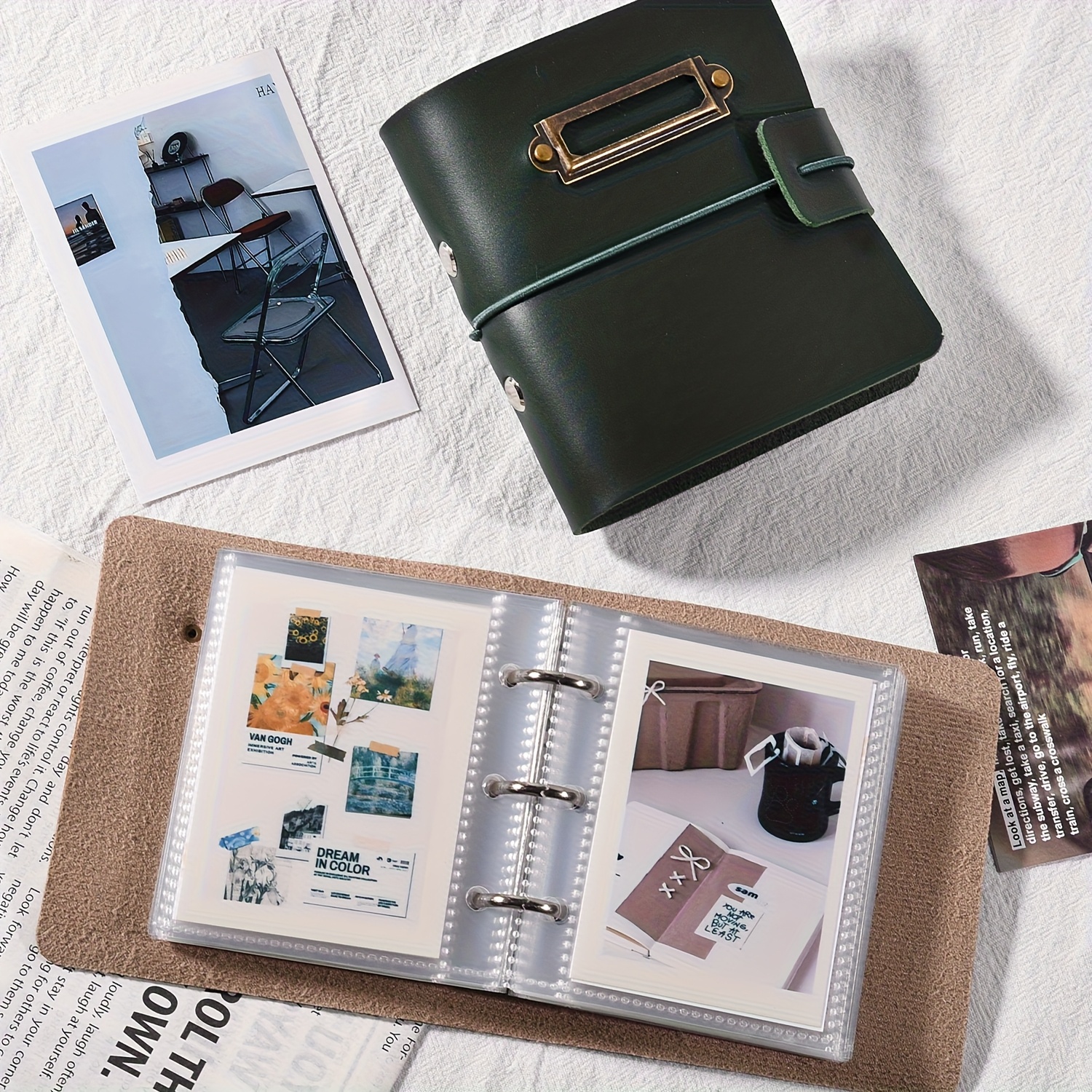 Photo Album Storage, Retro Lea - Polaroid Photo Album review and price